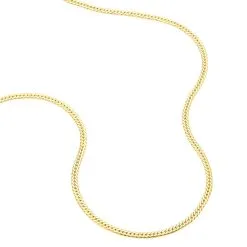 Histoire D'Or Collier Synda Maille Anglaise Or Jaune -Boucles d'oreilles Bracelet Soldes B3CFJW0569 view2