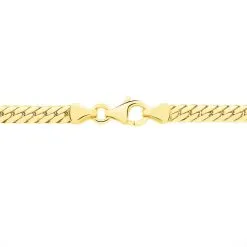 Histoire D'Or Collier Synda Maille Anglaise Or Jaune -Boucles d'oreilles Bracelet Soldes B3CFJW0569 view3
