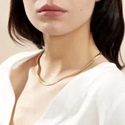 Histoire D'Or Collier Soumayyah Maille Anglaise Or Jaune -Boucles d'oreilles Bracelet Soldes B3CFJW0572 model1