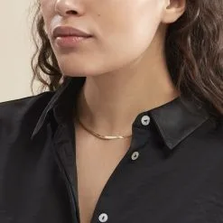 Histoire D'Or Collier Droit Lisse Or Jaune 11 Histoire D'Or Collier Droit Lisse Or Jaune -Boucles d'oreilles Bracelet Soldes B3CFJW0584 model0