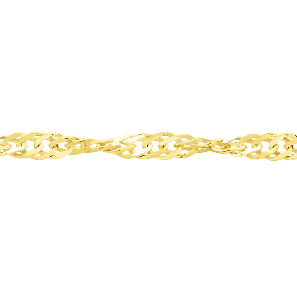 Histoire D'Or Chaîne Abbygail Maille Singapour Or Jaune 3 Histoire D'Or Chaîne Abbygail Maille Singapour Or Jaune