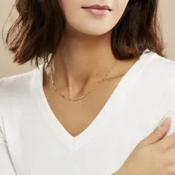 Histoire D'Or Chaîne Abbygail Maille Singapour Or Jaune 12 Histoire D'Or Chaîne Abbygail Maille Singapour Or Jaune -Boucles d'oreilles Bracelet Soldes B3CFJW0839 model0