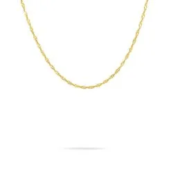 Histoire D'Or Chaîne Semaae Maille Singapour Or Jaune -Boucles d'oreilles Bracelet Soldes B3CFJW0842 view1