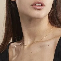 Histoire D'Or Chaîne Imanie Maille Singapour Or Jaune 7 Histoire D'Or Chaîne Imanie Maille Singapour Or Jaune -Boucles d'oreilles Bracelet Soldes B3CFJW0844 model0