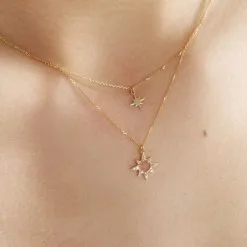 Histoire D'Or Collier Terrie Or Jaune Calcedoine Et Oxyde De Zirconium -Boucles d'oreilles Bracelet Soldes B3CFJXO005 model1