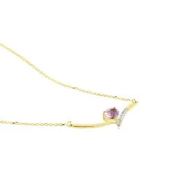 Histoire D'Or Collier Eva Or Jaune Amethyste Et Oxyde De Zirconium -Boucles d'oreilles Bracelet Soldes B3CFJYI120 view1