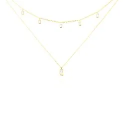 Histoire D'Or Collier Ginna Or Jaune Oxyde De Zirconium