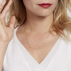 Histoire D'Or Collier Ginna Or Jaune Oxyde De Zirconium -Boucles d'oreilles Bracelet Soldes B3CFJZW545 model1