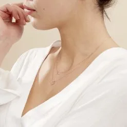 Histoire D'Or Collier Emilia Or Rose Diamant -Boucles d'oreilles Bracelet Soldes B3CFRDW156 model1