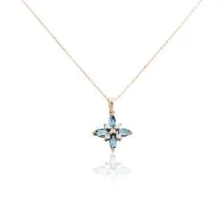 Histoire D'Or Collier Anabele Or Rose Topaze Oxyde