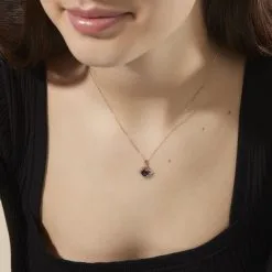 Histoire D'Or Collier Haia Or Rose Topaze Et Oxyde De Zirconium -Boucles d'oreilles Bracelet Soldes B3CFRTB208 model0