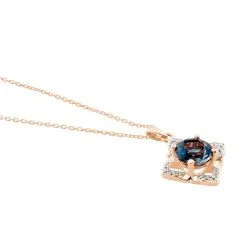 Histoire D'Or Collier Haia Or Rose Topaze Et Oxyde De Zirconium -Boucles d'oreilles Bracelet Soldes B3CFRTB208 view1