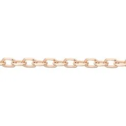 Histoire D'Or Chaîne Maryvonneae Maille Forçat Diamantée Or Rose