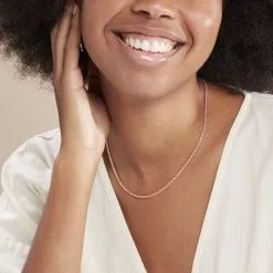 Histoire D'Or Collier Jerry Maille Corde Or Rose -Boucles d'oreilles Bracelet Soldes B3CFRW0352 model0