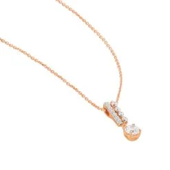 Histoire D'Or Collier Alie Or Rose Oxyde De Zirconium -Boucles d'oreilles Bracelet Soldes B3CFRZW033 view1