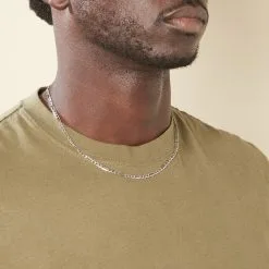 Histoire D'Or Chaîne Syrin Maille Alternée 1/3 Or Blanc 11 Histoire D'Or Chaîne Syrin Maille Alternée 1/3 Or Blanc -Boucles d'oreilles Bracelet Soldes B3CHBW0003 model1 1