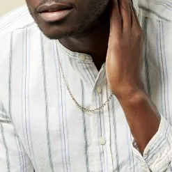 Histoire D'Or Chaîne Alliah Maille Alternée 1/3 Or Jaune 15 Histoire D'Or Chaîne Alliah Maille Alternée 1/3 Or Jaune -Boucles d'oreilles Bracelet Soldes B3CHJW0018 model2