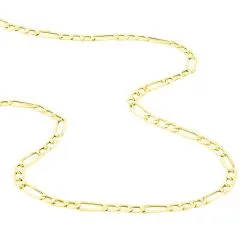 Histoire D'Or Chaîne Alliah Maille Alternée 1/3 Or Jaune 11 Histoire D'Or Chaîne Alliah Maille Alternée 1/3 Or Jaune -Boucles d'oreilles Bracelet Soldes B3CHJW0018 view2
