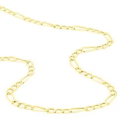 Histoire D'Or Chaîne Cameo Maille Alternee 1/3 Or Jaune -Boucles d'oreilles Bracelet Soldes B3CHJW0021 view2 1