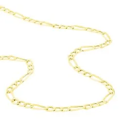 Histoire D'Or Chaîne Cameo Maille Alternee 1/3 Or Jaune -Boucles d'oreilles Bracelet Soldes B3CHJW0021 view2