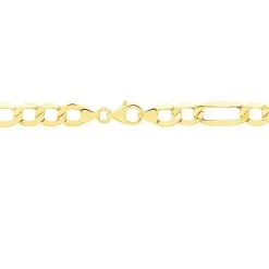 Histoire D'Or Chaîne Cameo Maille Alternee 1/3 Or Jaune -Boucles d'oreilles Bracelet Soldes B3CHJW0023 view3