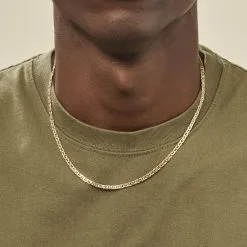 Histoire D'Or Chaîne Messina Maille Marine Or Jaune -Boucles d'oreilles Bracelet Soldes B3CHJW0024 model1