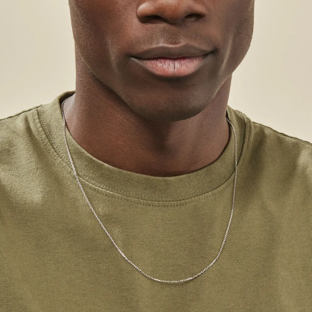 Histoire D'Or Chaîne Igoa Maille Forçat Diamantee Or Blanc 8 Histoire D'Or Chaîne Igoa Maille Forçat Diamantee Or Blanc – Image 6