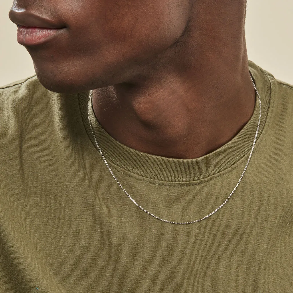 Histoire D'Or Chaîne Igoa Maille Forçat Diamantee Or Blanc 8 Histoire D'Or Chaîne Igoa Maille Forçat Diamantee Or Blanc – Image 6