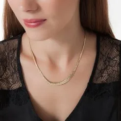 Histoire D'Or Chaîne Ivria Danilo Maille Anglaise Or Jaune -Boucles d'oreilles Bracelet Soldes B3CMJW0139 model0 1