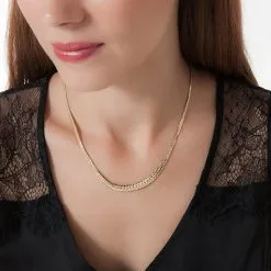 Histoire D'Or Collier Ivria Danilo Maille Anglaise Or Jaune -Boucles d'oreilles Bracelet Soldes B3CMJW0139 model0