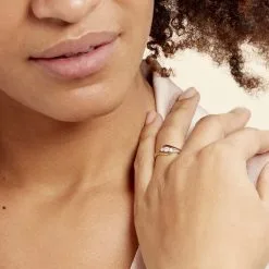 Histoire D'Or Bague Mayline Or Bicolore Diamant 13 Histoire D'Or Bague Mayline Or Bicolore Diamant -Boucles d'oreilles Bracelet Soldes B3DF2DW0KM model1