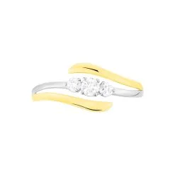 Histoire D'Or Bague Mayline Or Bicolore Diamant 9 Histoire D'Or Bague Mayline Or Bicolore Diamant -Boucles d'oreilles Bracelet Soldes B3DF2DW0KM view1