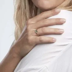 Histoire D'Or Bague Prudie Or Bicolore émeraude -Boucles d'oreilles Bracelet Soldes B3DF2EV451 model1