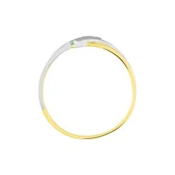 Histoire D'Or Bague Prudie Or Bicolore émeraude -Boucles d'oreilles Bracelet Soldes B3DF2EV451 view2