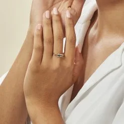 Histoire D'Or Bague Sylvene Or Bicolore Saphir -Boucles d'oreilles Bracelet Soldes B3DF2SB600 model1