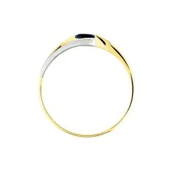 Histoire D'Or Bague Sylvene Or Bicolore Saphir -Boucles d'oreilles Bracelet Soldes B3DF2SB600 view2