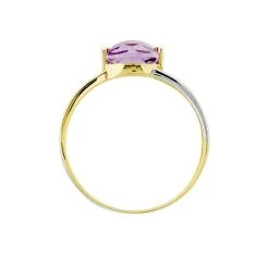 Histoire D'Or Bague Suzana Or Bicolore Amethyste -Boucles d'oreilles Bracelet Soldes B3DF2YI325 view2