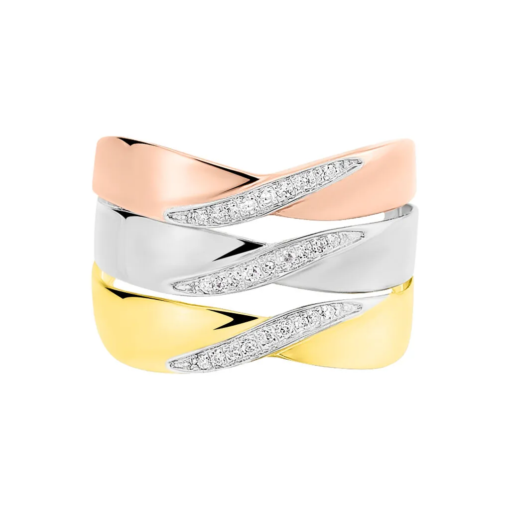 Histoire D'Or Bague Exauce Or Tricolore Diamant 4 Histoire D'Or Bague Exauce Or Tricolore Diamant – Image 2