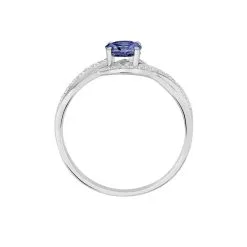 Histoire D'Or Bague Josyne Or Blanc Iolite Et Oxyde De Zirconium -Boucles d'oreilles Bracelet Soldes B3DFBAB158 view2