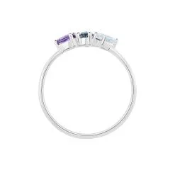 Histoire D'Or Bague Raika Or Blanc Amethyste Et Topaze -Boucles d'oreilles Bracelet Soldes B3DFBAD123 view2
