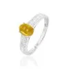 Histoire D'Or Bague Crista Or Blanc Citrine Et Diamant -Boucles d'oreilles Bracelet Soldes B3DFBCJ126 master