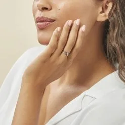 Histoire D'Or Bague Aline Or Blanc Diamant -Boucles d'oreilles Bracelet Soldes B3DFBDD245 model0