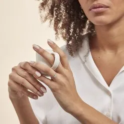 Histoire D'Or Bague Solitaire Katalina Or Blanc Diamant -Boucles d'oreilles Bracelet Soldes B3DFBDW03C model1