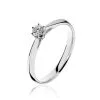 Histoire D'Or Bague Solitaire Veronika Or Blanc Diamant