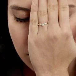 Histoire D'Or Bague Solitaire Veronika Or Blanc Diamant -Boucles d'oreilles Bracelet Soldes B3DFBDW03R model0