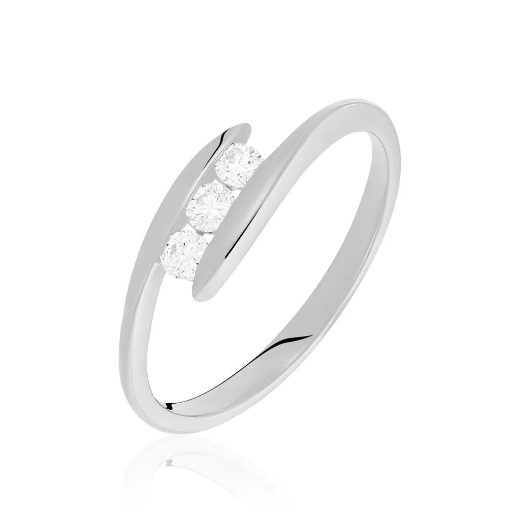 Histoire D'Or Bague Loresa Or Blanc Diamant 3 Histoire D'Or Bague Loresa Or Blanc Diamant