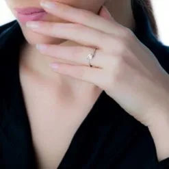 Histoire D'Or Bague Solitaire Vrille Or Blanc Diamant -Boucles d'oreilles Bracelet Soldes B3DFBDW080 model0