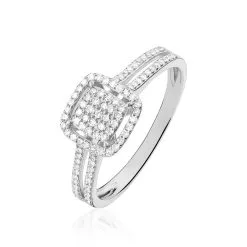 Histoire D'Or Bague Zenaba Or Blanc Diamant