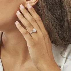 Histoire D'Or Bague Zenaba Or Blanc Diamant -Boucles d'oreilles Bracelet Soldes B3DFBDW0EX model1