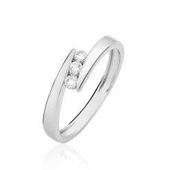 Histoire D'Or Bague Galya Or Blanc Diamant